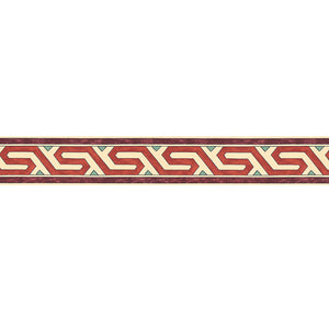 schumacher - bosphorus border - pomegranate - 5006722 - wallpaper