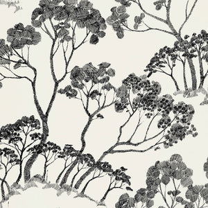 schumacher - timber ! - black & white - 5007980 - wallpaper