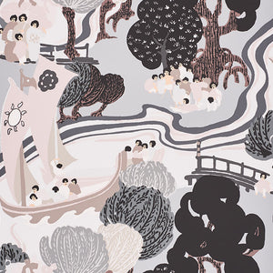 schumacher - pearl river - opal - 5008440 - wallpaper