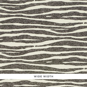 schumacher - ripple vinyl - black & ivory - 5008601 - wallpaper