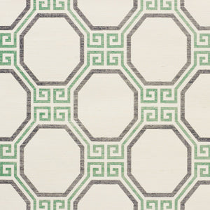 schumacher - octavia sisal - jade - 5008934 - wallpaper