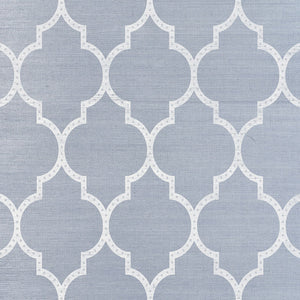 schumacher - algiers sisal - chambray - 5009020 - wallpaper