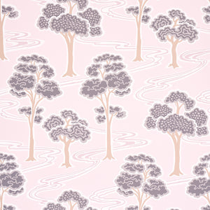 schumacher - tree river - blush - 5009101 - wallpaper