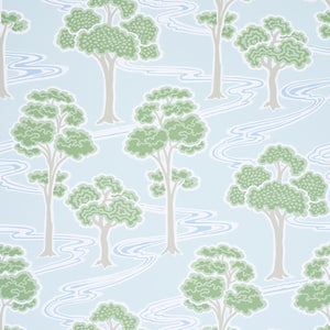 schumacher - tree river - mineral - 5009102 - wallpaper