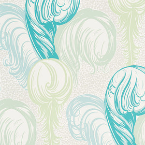schumacher - plumes - peacock - 5009152 - wallpaper