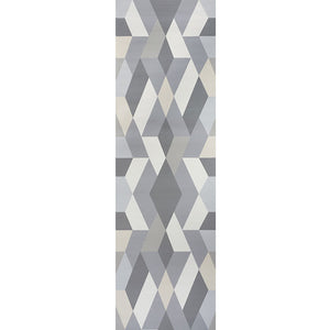 schumacher - deco diamonds panel - dove - 5009200 - wallpaper