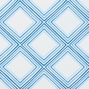 schumacher - square dance - blue - 5009831 - wallpaper