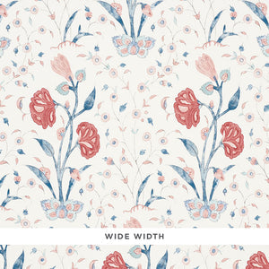 schumacher - khilana floral - delft & rose - 5009950 - wallpaper
