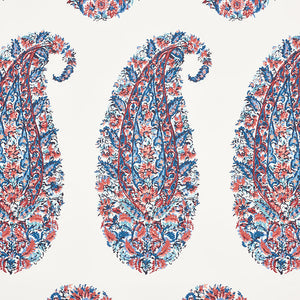 schumacher - shirala paisley - delft & rose - 5009970 - wallpaper