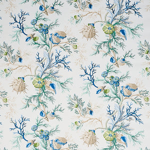 schumacher - del tesoro - blue & green - 5010650 - wallpaper