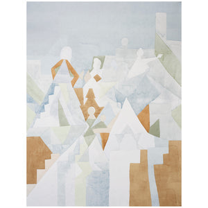 Schumacher - Steps Panel Set - Sky & Saddle - 5011100 - Wallpaper