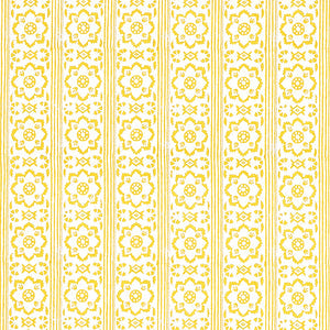 schumacher - sunda hand blocked print - yellow - 5011222 - wallpaper