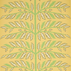 schumacher - thistle - mustard - 5011432 - wallpaper