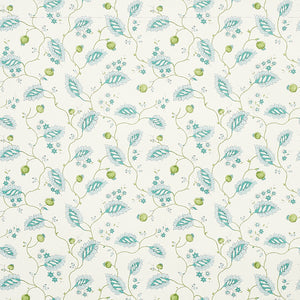 schumacher - maryam vine - peacock - 5011600 - wallpaper