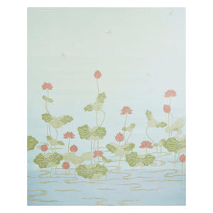 schumacher - kireina lotus panel set - mineral - 5011692 - wallpaper