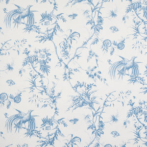 schumacher - toile de la prairie - blue - 5011711 - wallpaper