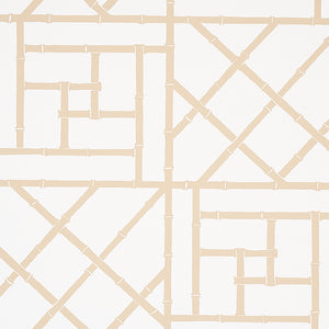 schumacher - trellis - sand - 5012574 - wallpaper