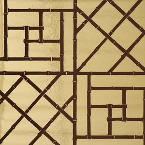schumacher - trellis metallic - glam gold - 5012760 - wallpaper