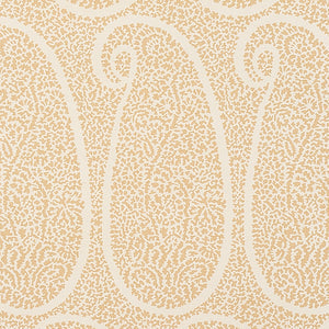 schumacher - ambala paisley sisal - straw - 5013033 - wallpaper
