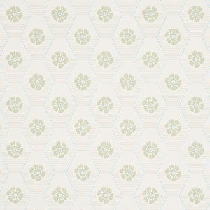schumacher - hive bloom - sage - 5013160 - wallpaper