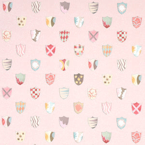 schumacher - heraldic - pink - 5013492 - wallpaper