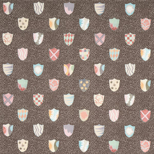 schumacher - heraldic - brown - 5013493 - wallpaper