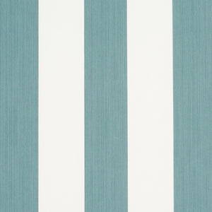 schumacher - edwin stripe wide - teal - 5013623 - wallpaper