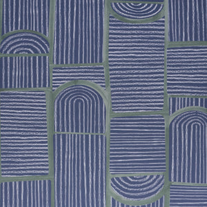 schumacher - bloomsbury - deep navy - 5013683 - wallpaper
