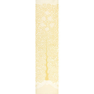 schumacher - kayon sisal panel - soft yellow - 5013722 - wallpaper