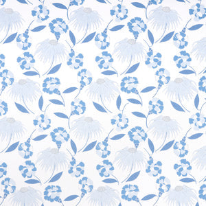 schumacher - bouquet toss - afternoon blue - 5013841 - wallpaper