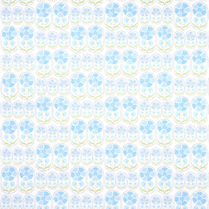 schumacher - anjuna floral - sky - 5014110 - wallpaper