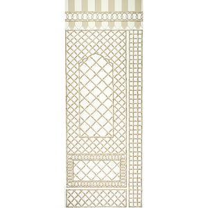 schumacher - bamboo trellis panel b - neutral - 5014402 - wallpaper