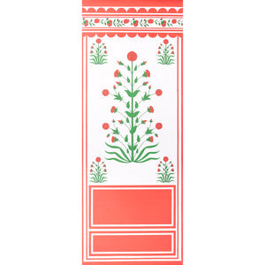 schumacher - royal poppy panel a - red - 5014430 - wallpaper