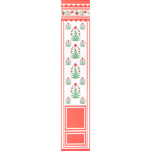 schumacher - royal poppy panel b - red - 5014440 - wallpaper