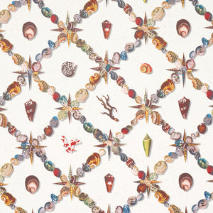 schumacher - grotto treillage - multi on ivory - 5014492 - wallpaper