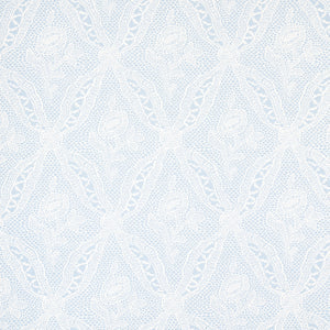 schumacher - cosette lace - cornflower - 5014722 - wallpaper