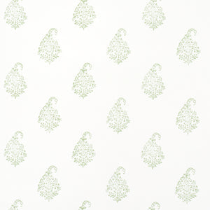 schumacher - kerala paisley ii - leaf - 5015210 - wallpaper