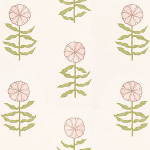 schumacher - pretty petals - blush - 5015451 - wallpaper