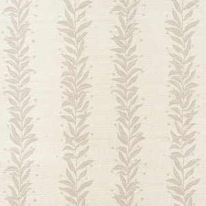 schumacher - tendril stripe sisal - natural - 5015561 - wallpaper