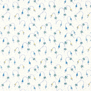 schumacher - lolly floral - blues - 5015750 - wallpaper