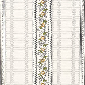 schumacher - serena stripe - ochre - 5015931 - wallpaper