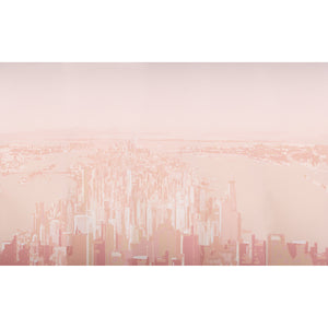 schumacher - pascal campion's new york skyline - blush - 5016191 - wallpaper