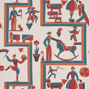 schumacher - vally circus - multi - 5016790 - wallpaper