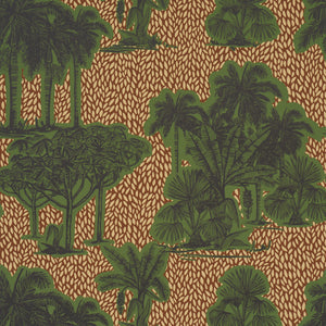 schumacher - tropical safari print - orinoco verdant oasis - 5016920 - wallpaper