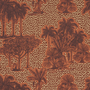 schumacher - tropical safari print - sunset in los llanos - 5016921 - wallpaper