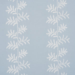 schumacher - eloise embroidery wallcovering - sky - 5017102 - wallpaper