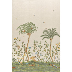 Schumacher - Spotswood Crewel 2 Panel Set - Sage - 5017321 - Wallpaper