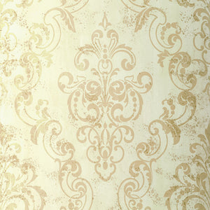 schumacher - giovan damask - patina - 529122 - wallpaper