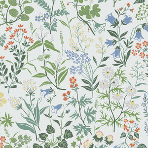 schumacher - flora - ivory - 5475 - wallpaper