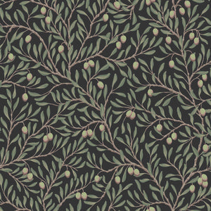 schumacher - olivtrad - spruce and midnight - 5706 - wallpaper